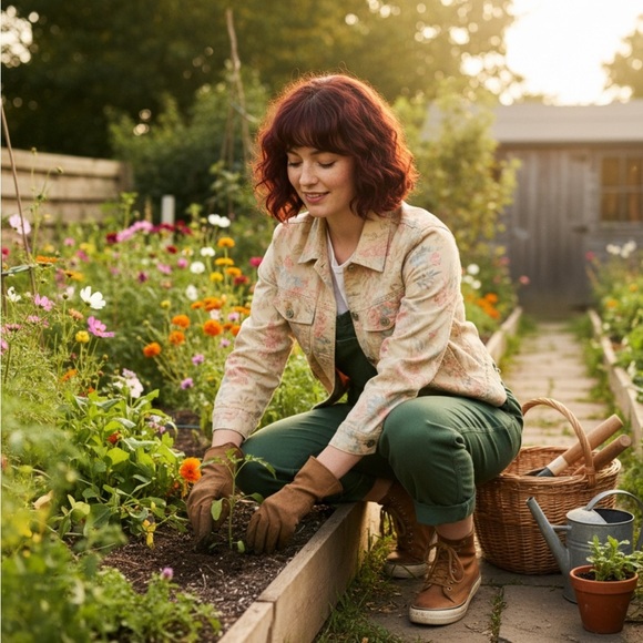 Ralph Lauren Jackets & Blazers - Lauren Ralph Lauren floral print denim jacket